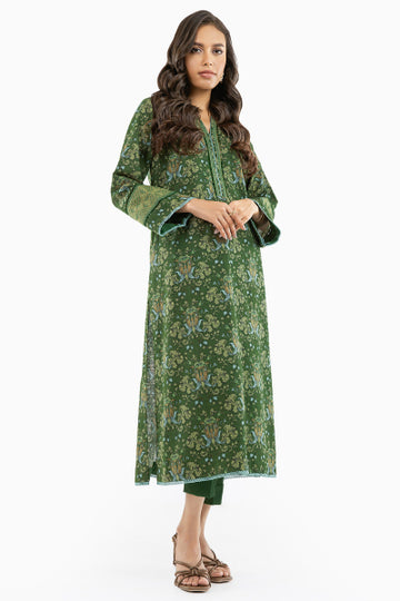 Alkaram FW-39.1-22-Army Green Winter Collection 2022 Online Shopping